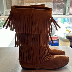 Minnetonka Moccosin Fringe Boots
